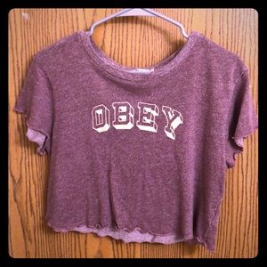 Obey Cropped Shirt